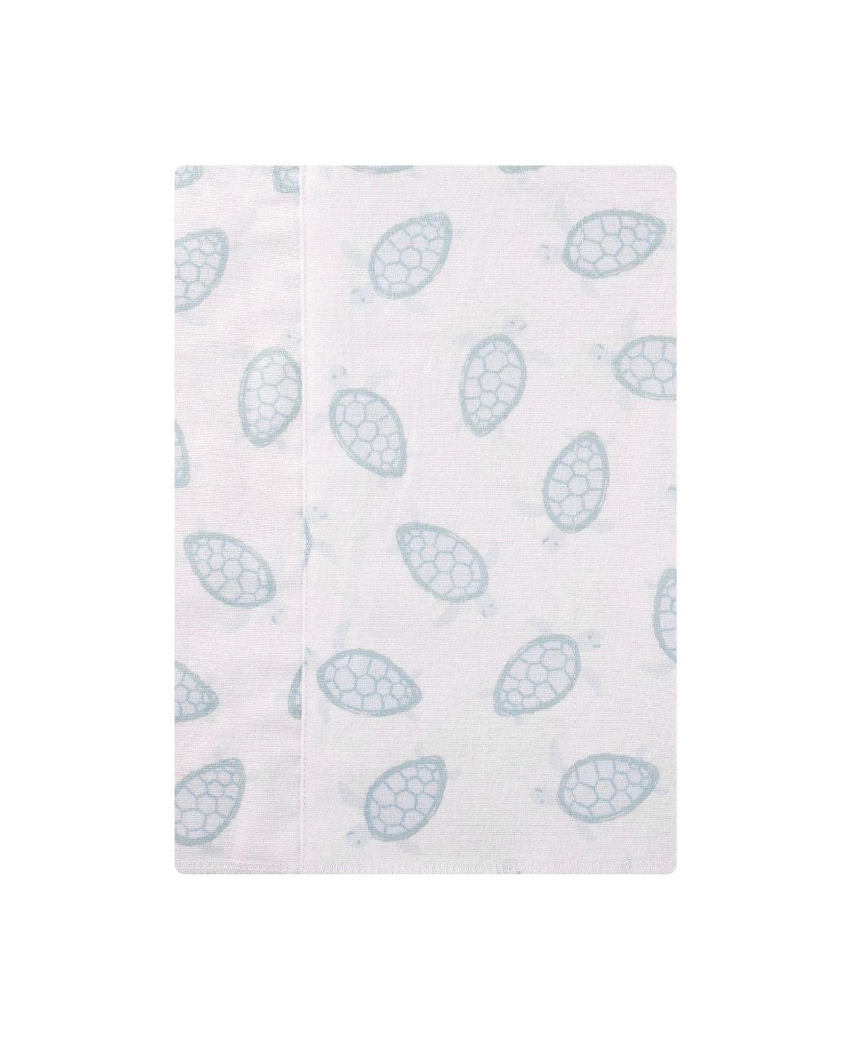 Hudson Baby Cotton Flannel Burp Cloths 7-Pack, Little Sea Turtle , One Size