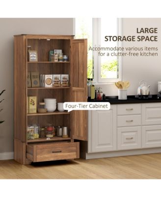 72" Farmhouse Pantry Cabinet, Kitchen Pantry Cabinet