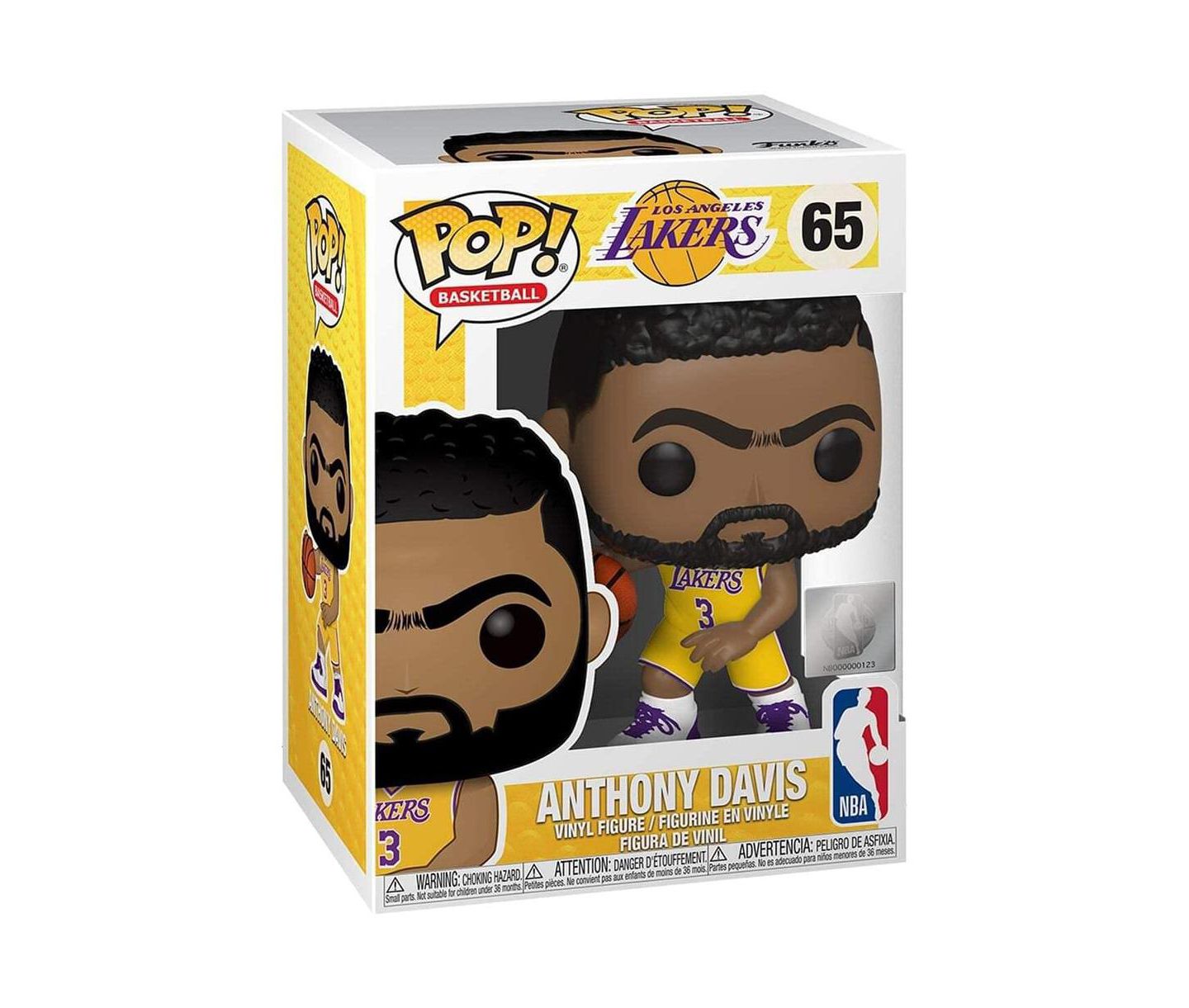 Детская фигурка Funko Pop! LA Lakers Anthony Davis 3.75" Action Figure, Ages 3+ — фото 1