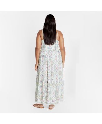 Women's Plus Size Molly Print Maxi Dress