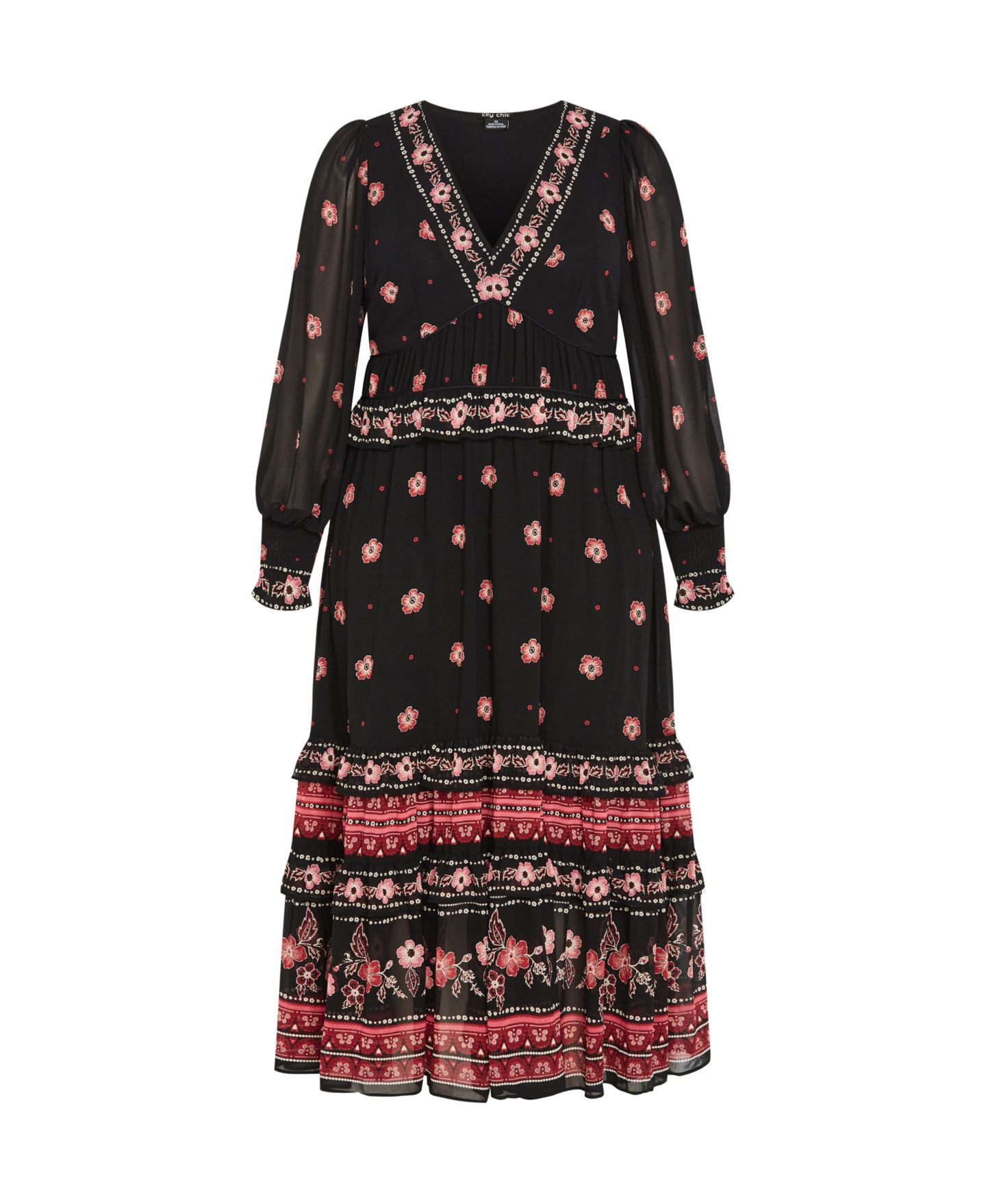 Женское платье CITY CHIC Plus Size Cameron Maxi, цвет: Batik Brd — фото 5