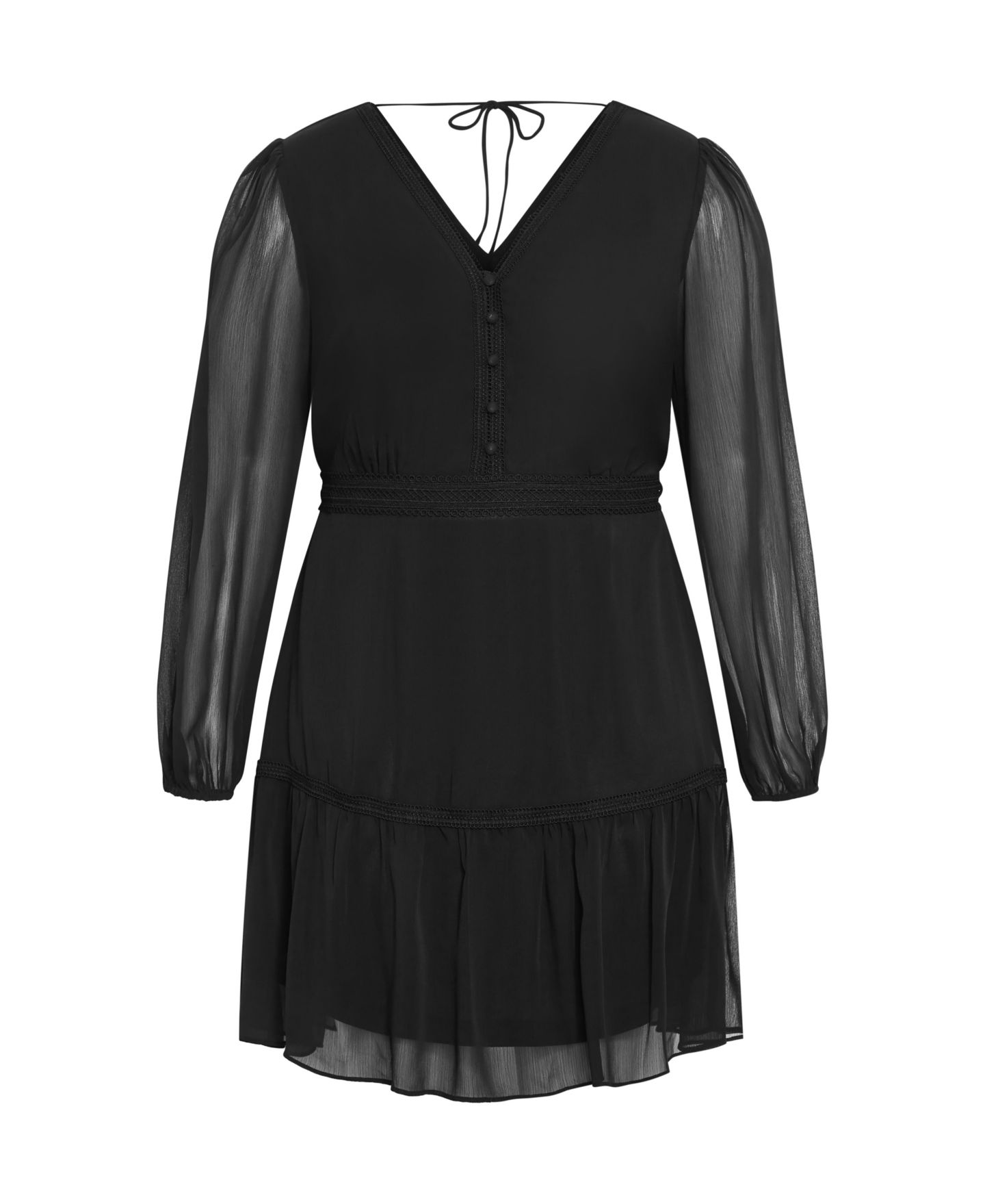 Женское платье CITY CHIC Plus Size Kiki, цвет: Чёрный — фото 3