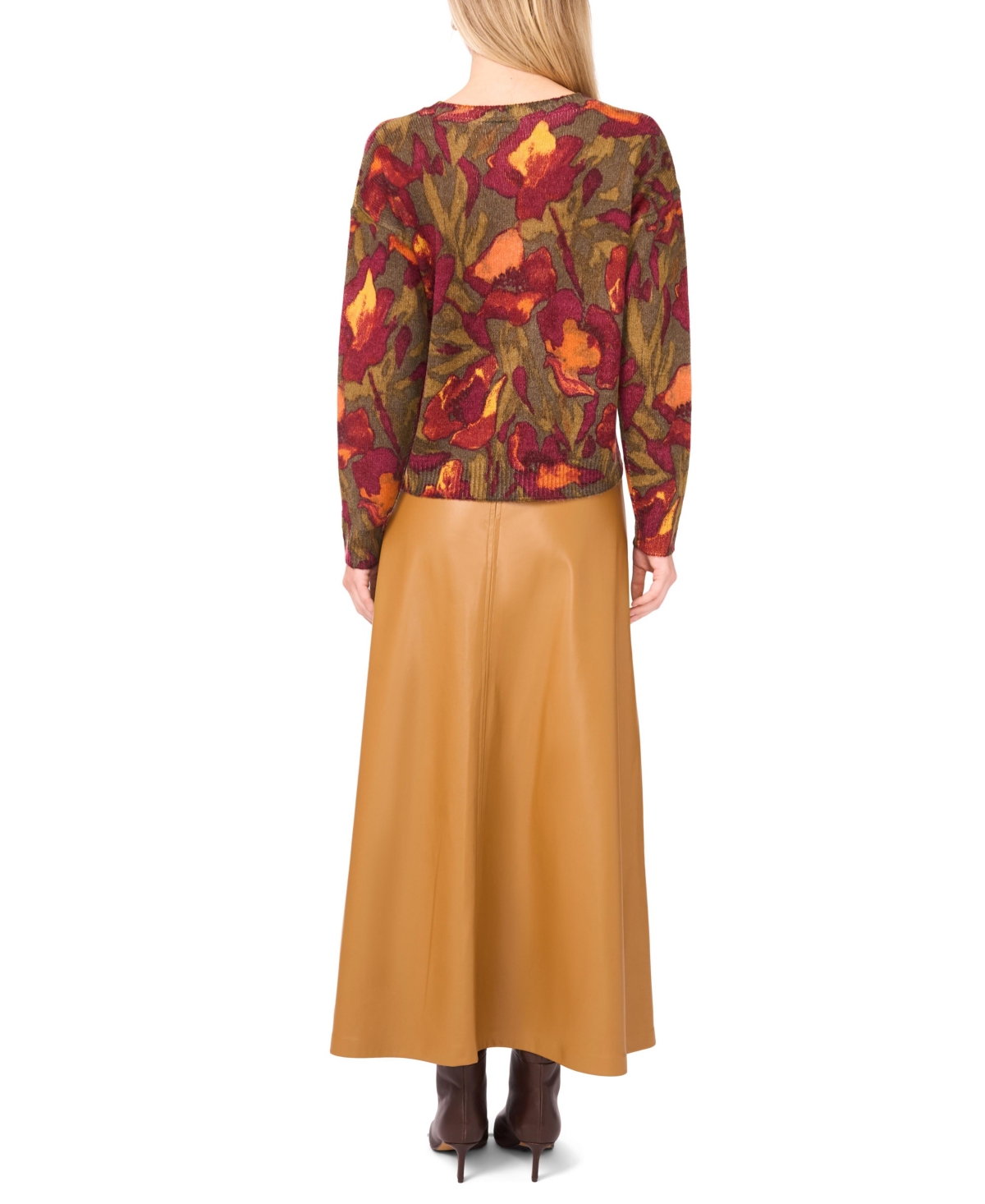 Vince Camuto Women's Long-Sleeve Crewneck Sweater