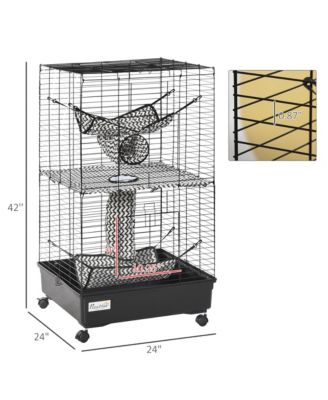 42" Ferret Cage W/ Wheels Brakes, Hammocks,