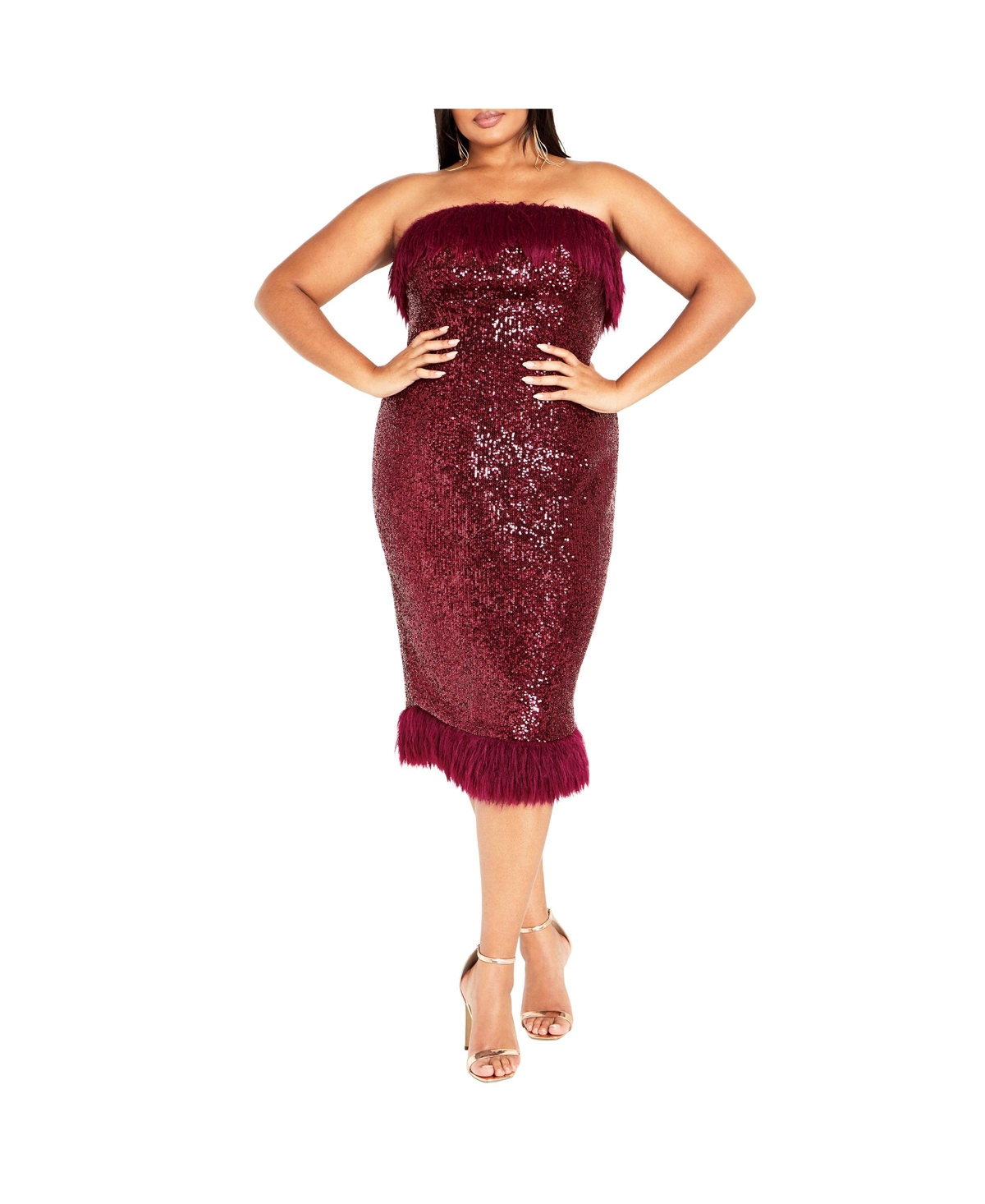 City Chic Women's Ezra Dress