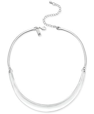 INC International Concepts - Silver-Tone Hinged Stirrup Collar Necklace