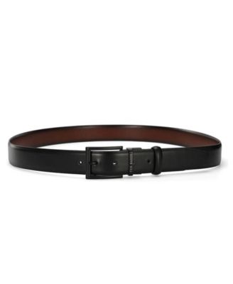 Men's Reversible Tan Loop Leather Belt