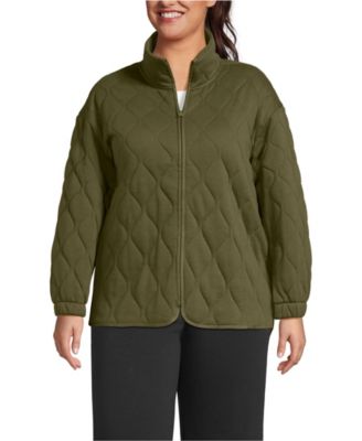 Plus Size RainDefense Serious Sweats Quilted Full Zip Jacket
