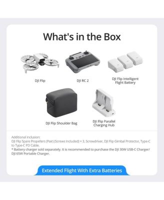 Flip Drone Fly More Combo with RC 2 Remote Controller