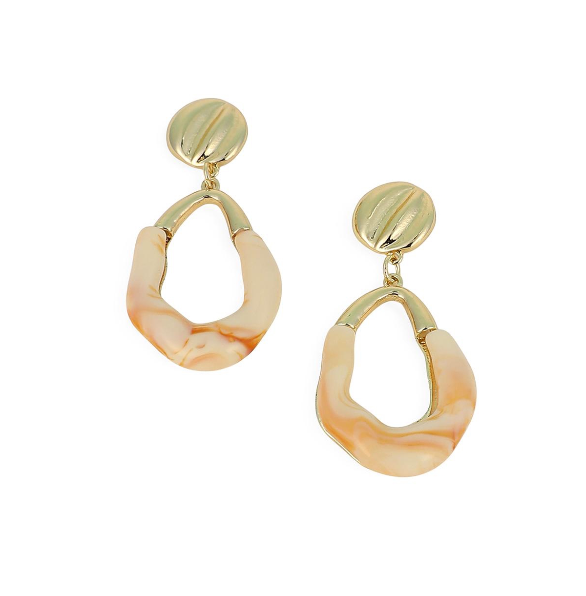 Women's The Calacatta Drop Earrings - California Gold