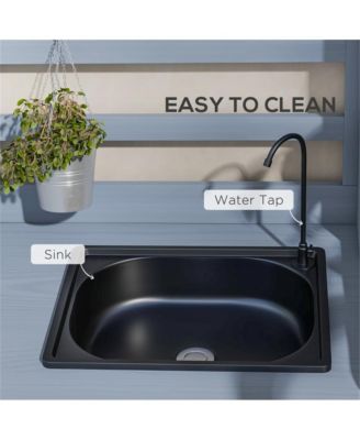 Sturdy Garden Work Bench with Open Shelf Storage