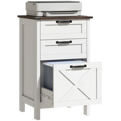 3 Drawer File Cabinet, Filing Cabinet for A4 or Letter Size