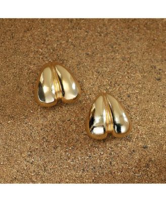 Women's The Droplet-Heart Stud Earrings