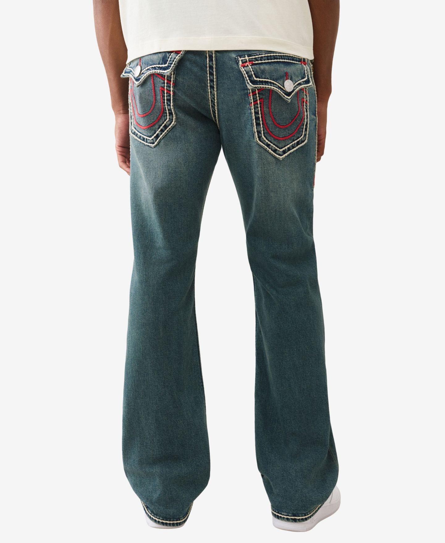 Мужские джинсы True Religion Billy Bootcut Rope Stitch Flap, цвет: Сепия средняя варка — фото 3