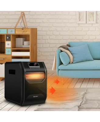 12 H Timer LED Remote Control Portable Electric Space Heater