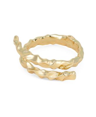Women's The Crumple-Wrap Cuff Bracelet - California Gold
