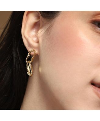 Women's The Hollow-Shell Drop Earrings - California Gold