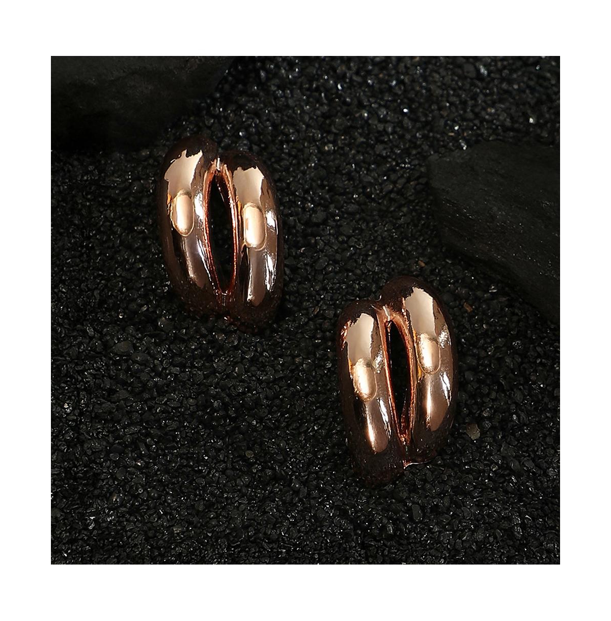 Women's The Strokes Hoop Earrings - Rose Gold