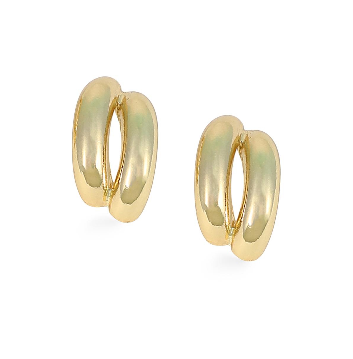 Women's The Strokes Hoop Earrings - California Gold