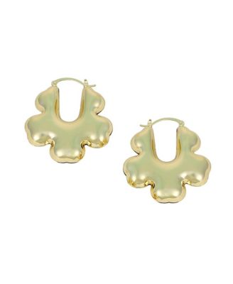 Women's The Puffer-Bolt Hoop Earrings - California Gold