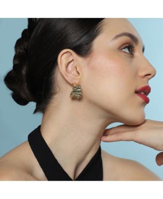 Women's The Ripple Hoop Earrings - California Gold