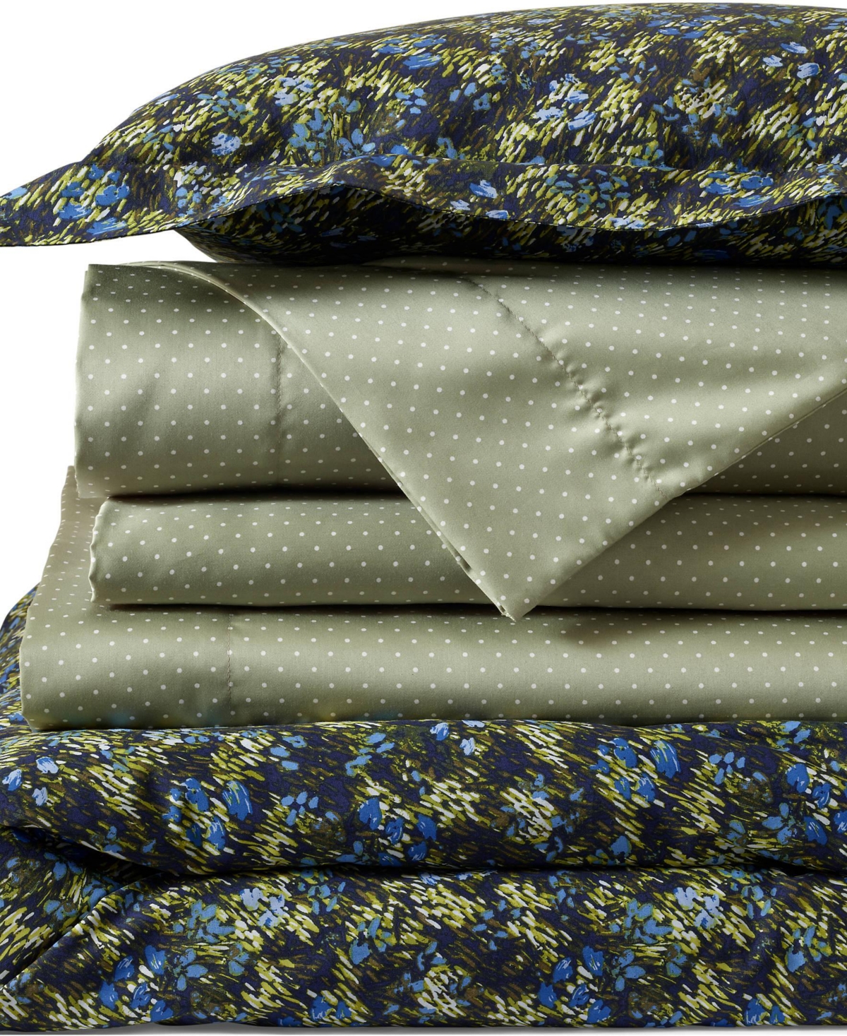 Lands' End 300 Thread Count Cotton Smooth Percale Duvet Bed Cover