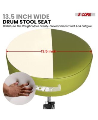 Drum Throne 4" Thick Padded Guitar Stool 441Lb Capacity 20-26” Adjustable Drummer Chair