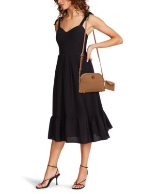 Dome Zip Top Detachable Card Case Crossbody Bag