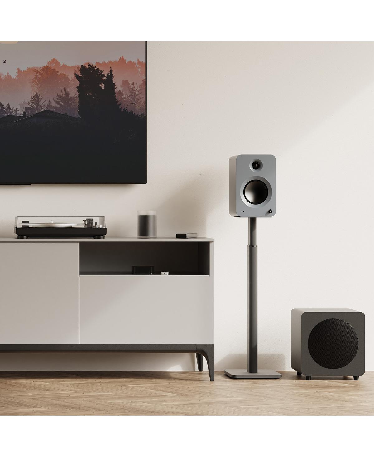 Kanto Sph Universal Height Adjustable Bookshelf Speaker Stands - Pair (Black)