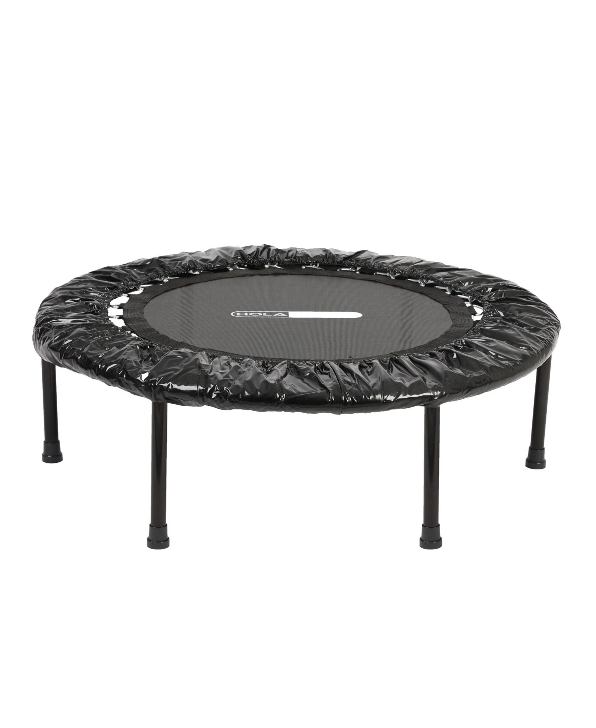 HolaHatha Foldable Mini Trampoline, 36" Round Portable Fitness Rebounder, Black