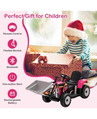 Kids Ride on Excavator with Adjustable Arm and Bucket