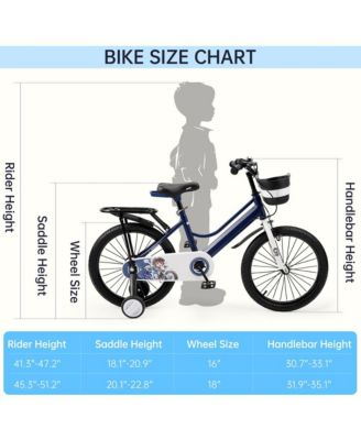 18-Inch Kids Bike with Anti-Pinch Chain Guard & Anti-Tip Training Wheels for All-Round Protection