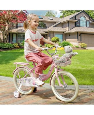 16-Inch Unicorn Kids Bike, Durable & Adjustable to Grow with Your Child for Ages 5-9