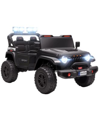 24V Ride on Truck Car with 2-Seater, Electric Car with 4 Motors,