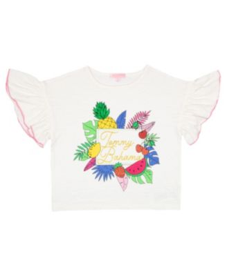 Girls 3 Piece Grpahic T-Shirt, Tank Top and Shorts Summer Set