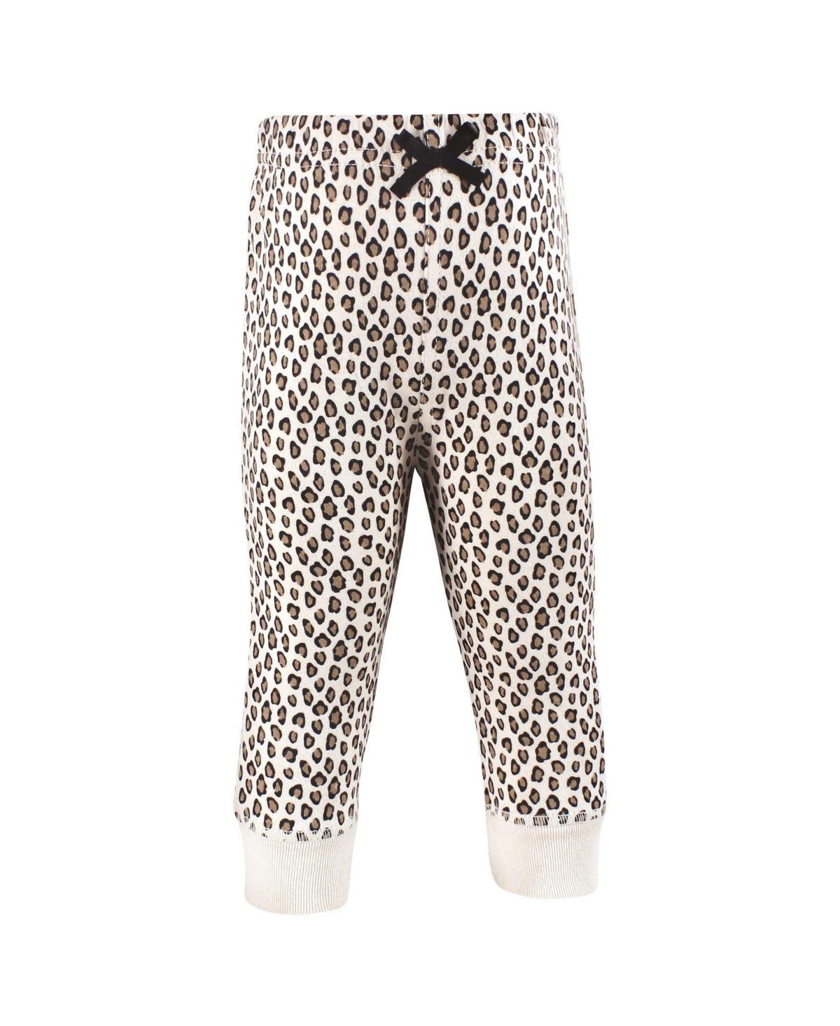 Hudson Baby Toddler Girls Cotton Pants and Leggings, Leopard Bows