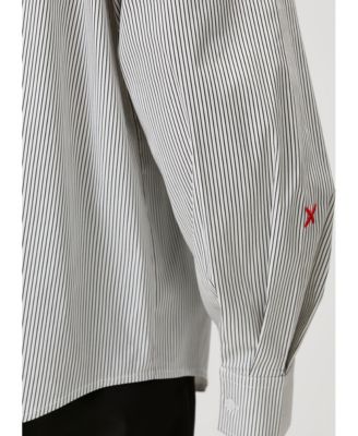 Men's Striped Cotton-Blend Woven Relaxed-Fit Shirt