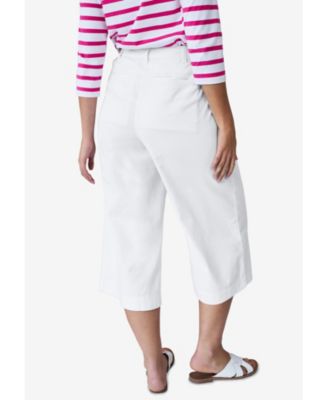 Women's Lightweight Wide-Leg Crop Jeans