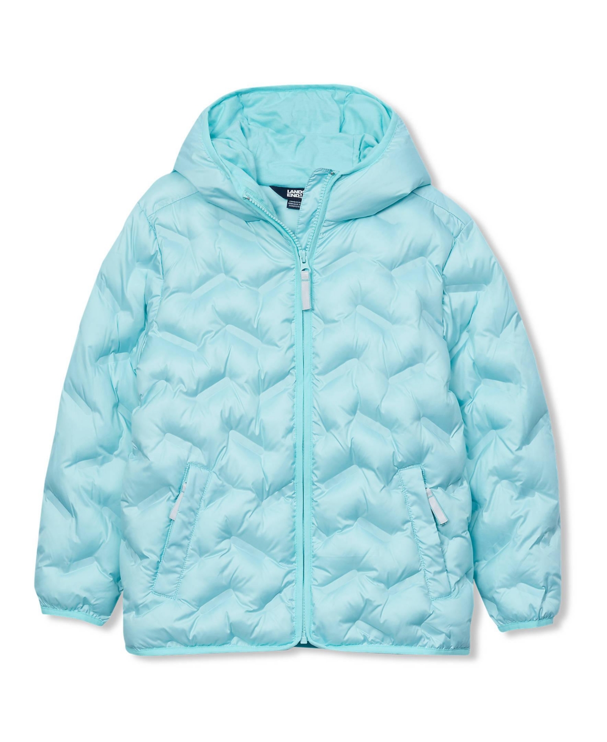 Lands' End Girls Water Resistant Seamless Quilt Insulated Jacket