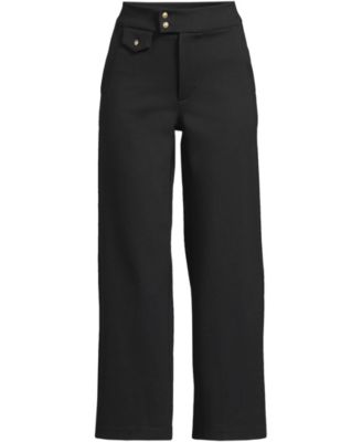 Women's Ponte High Rise Straight Leg Crop Pants
