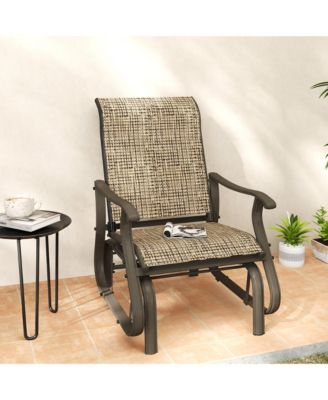Outdoor Glider Chair, Steel Rocking Chair,