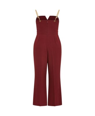 Women's Ann Chain Sleeveless Wide Leg Jumpsuit