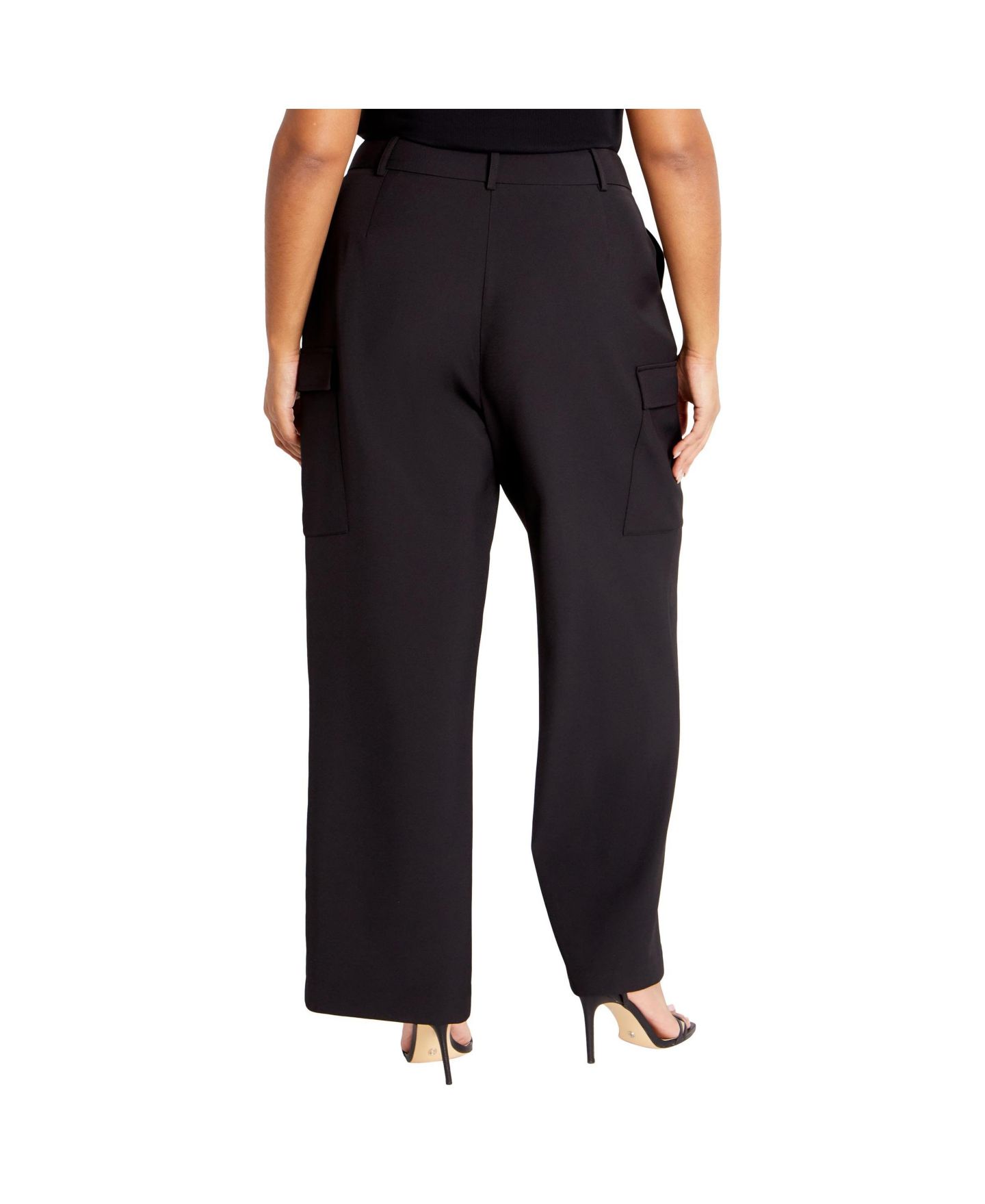 Женские брюки CITY CHIC Plus Size Karter, цвет: Чёрный — фото 2