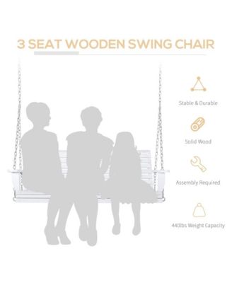 Sturdy Patio Swing with Space for 2-3 People