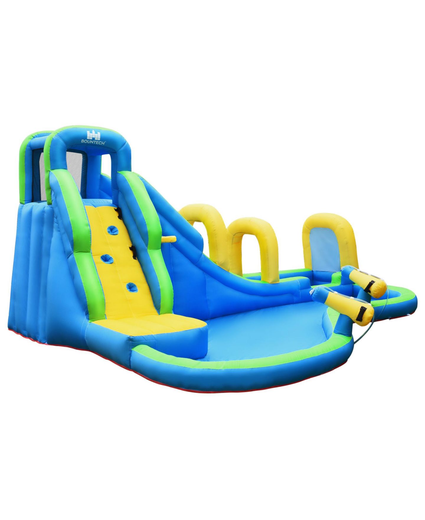 Детская игрушка SUGIFT Inflatable Water Slide Bounce House with Climbing Wall & Water Cannons, Accommodates Up To 4 Kids, Ages 4-12, цвет: Синий — фото 1