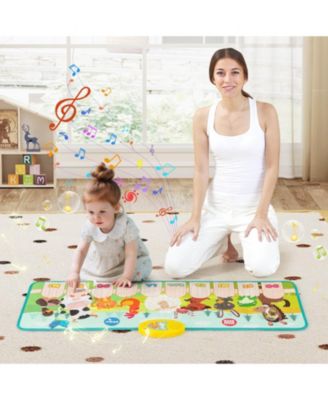 Floor Piano Mat for Toddlers Baby Musical Touch Dancing Keyboard Play Mat Gift