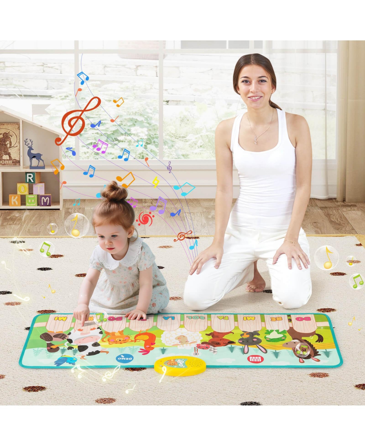 Floor Piano Mat for Toddlers Baby Musical Touch Dancing Keyboard Play Mat Gift