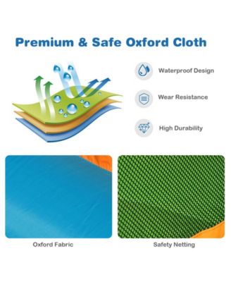 Inflatable Water Slide Kids Bounce House Splash Water Pool with 735W Blower