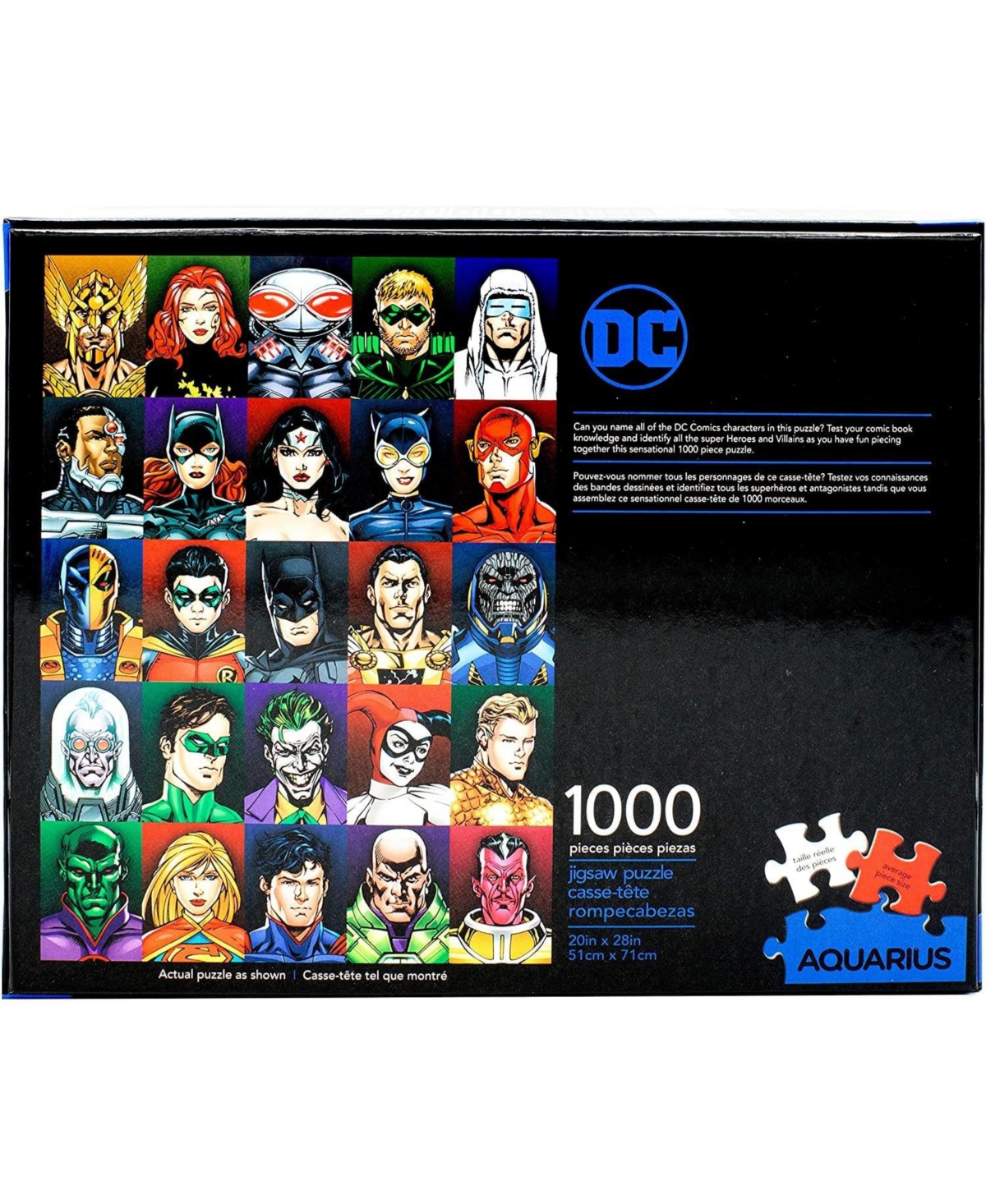Nmr Distribution Dc Comics Faces 1000 Piece Jigsaw Puzzle