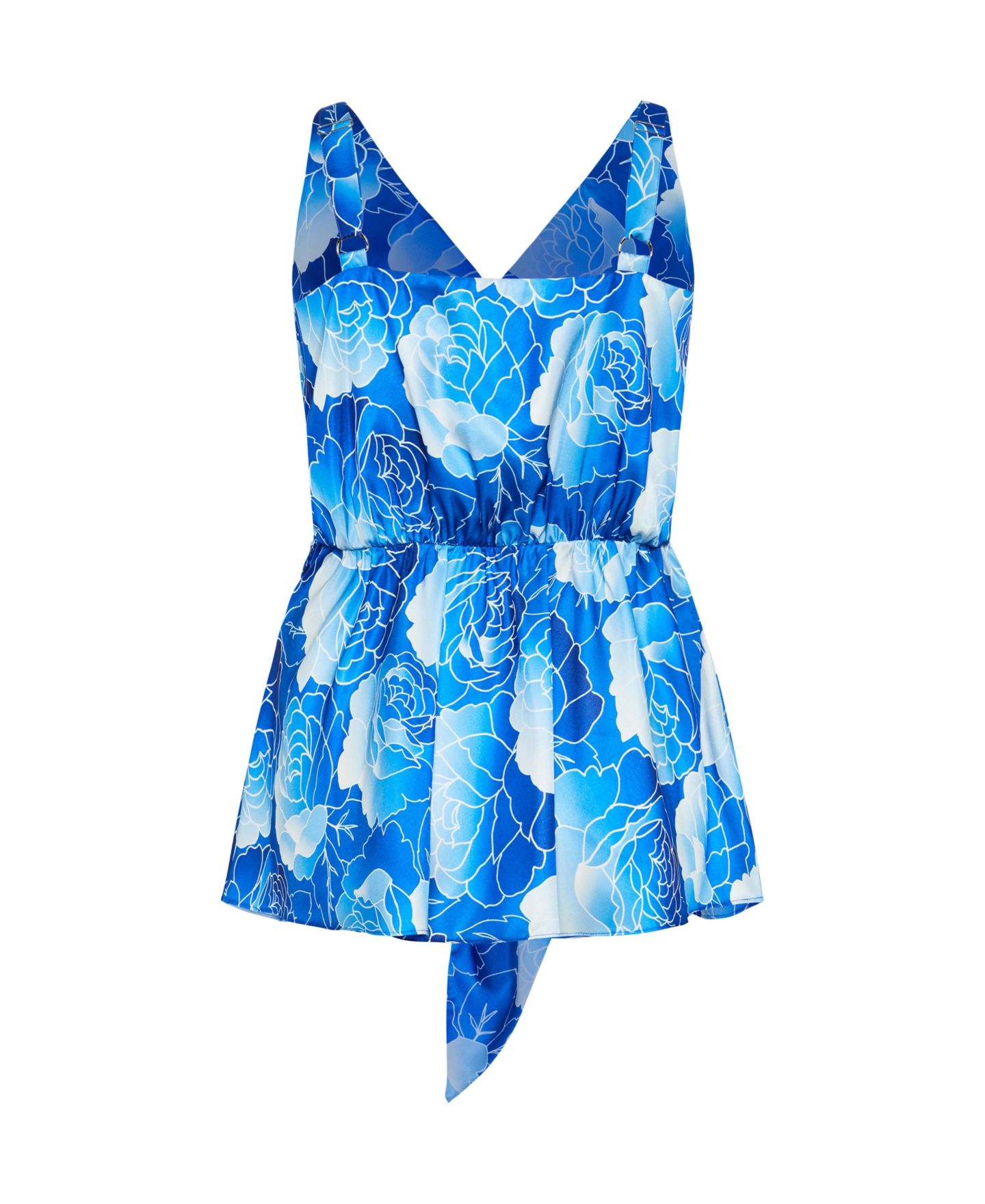 Женский топ CITY CHIC Plus Size Serena Print, цвет: Синий с принтом — фото 5